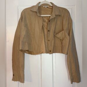 Mimosa Beige Crop Top